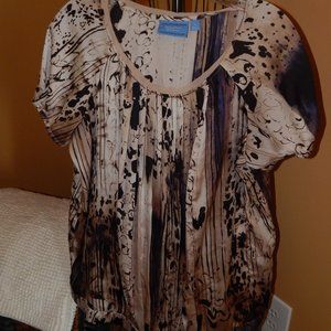 Ladies Simply Vera Vera Wang Blouse - Top - Shirt  Size L